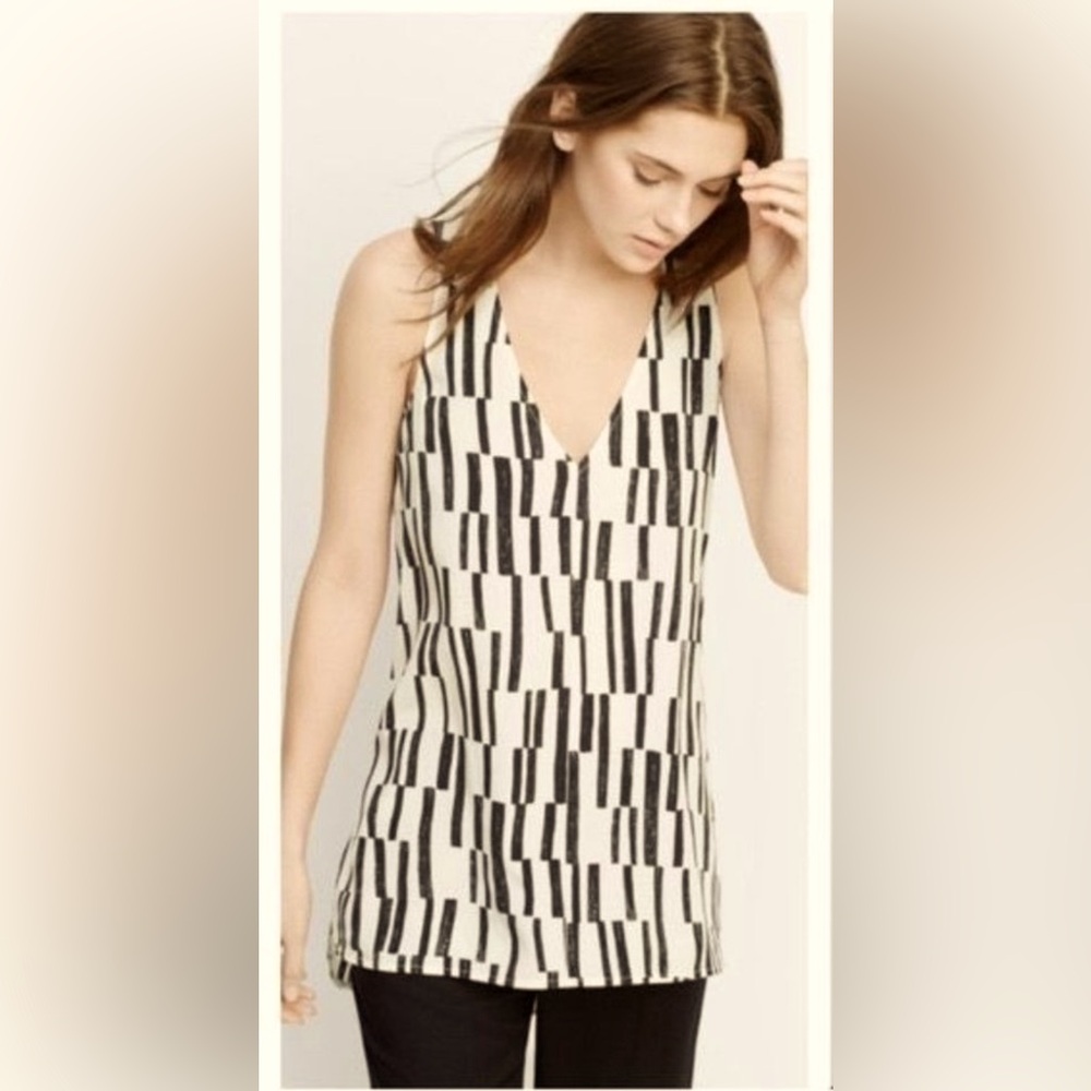 Vince Silk Tank Top Sleeveless Blouse